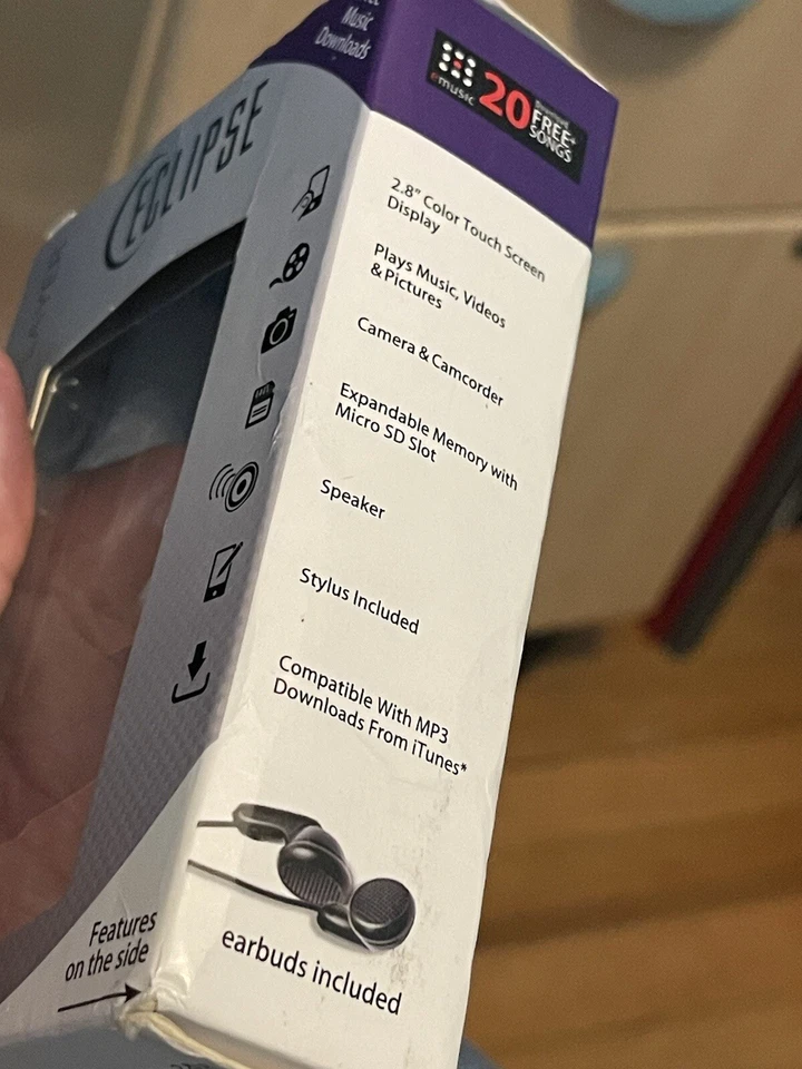 REPARACIÓN ROTO COMO ESTÁ Eclipse MTE28VGM 2.8v GM 4GB Reproductor MP3 y Reproductor de Video Foto 2 de 4