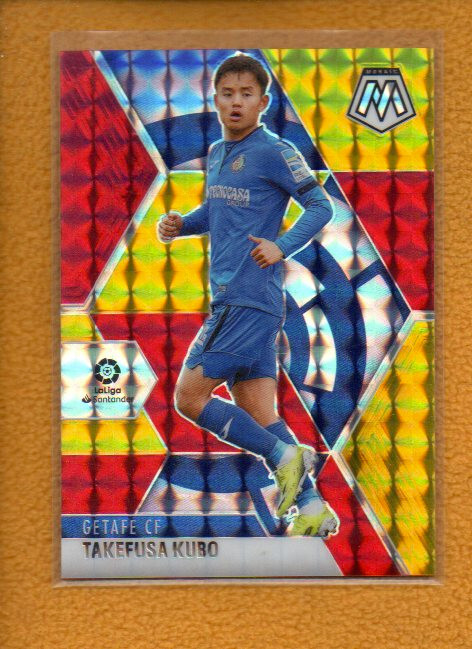 久保建英 Panini Mosaic Prizm PSA 10 Takefusa Kubo 2020-21 Panini Mosaic La Liga Choice Red