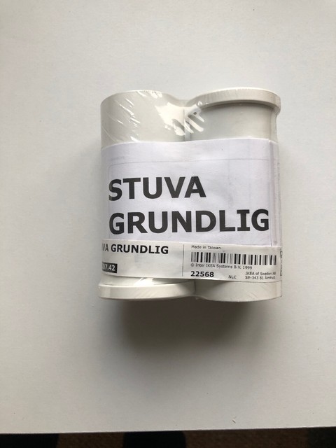 Ikea Stuva Grundlig Leg White 2 Pack 003 207 42 Uk Zh For Sale