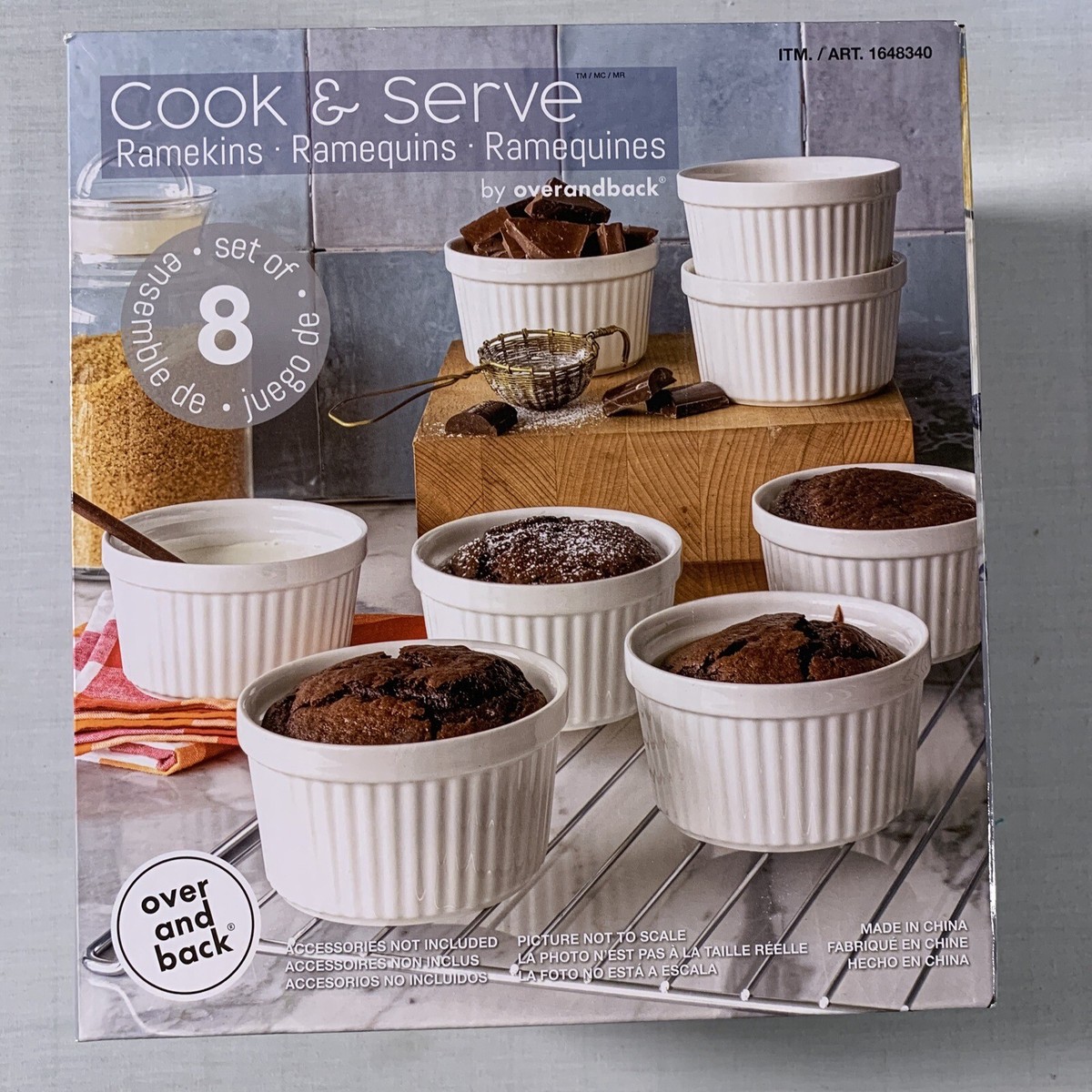 Souffle Dish Ramekins for Safe Baking Set Of