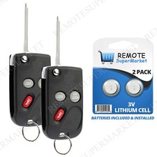 2 Replacement For Gmc 2001-2002 Sierra 1500 2500 3500 Remote Car Fob Flip Key
