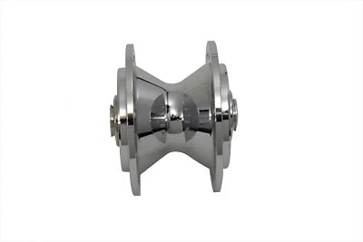 Buje de rueda delantero cromado para Harley Davidson Foto 4 de 4