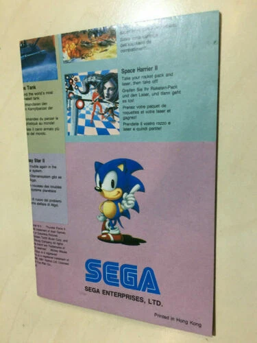 Sega Mega Drive Video Game Manuals, Inserts & Box Art