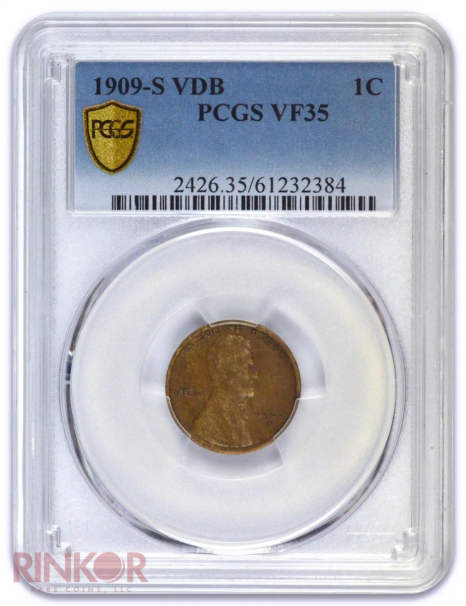 Business VF 35 Graded 1909 Year Lincoln Wheat US Small Cents (1909