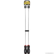 2pc 18" LONG REACH SCREWDRIVER SET MAGNETIC HANDLE HAND TOOL DIY WORKSHOP