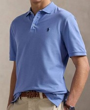 Polo Ralph Lauren Men  s Classic  Fit Mesh Polo Shirt Blue XL 110 NWT