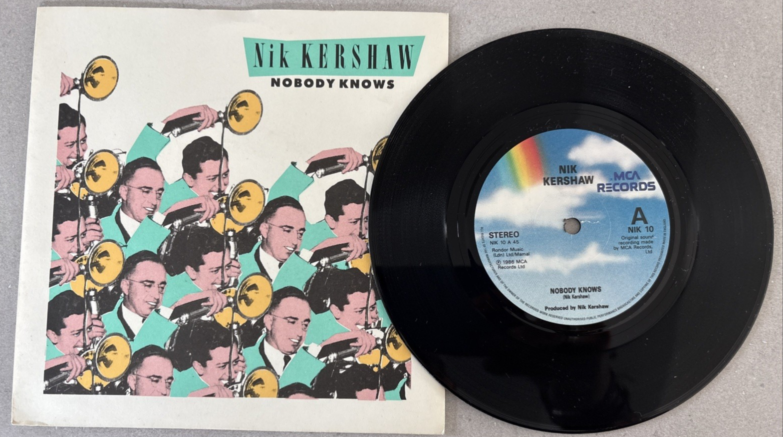 NIK KERSHAW - Nobody Knows : 7"" Single 1986 MCA Records A2/B3