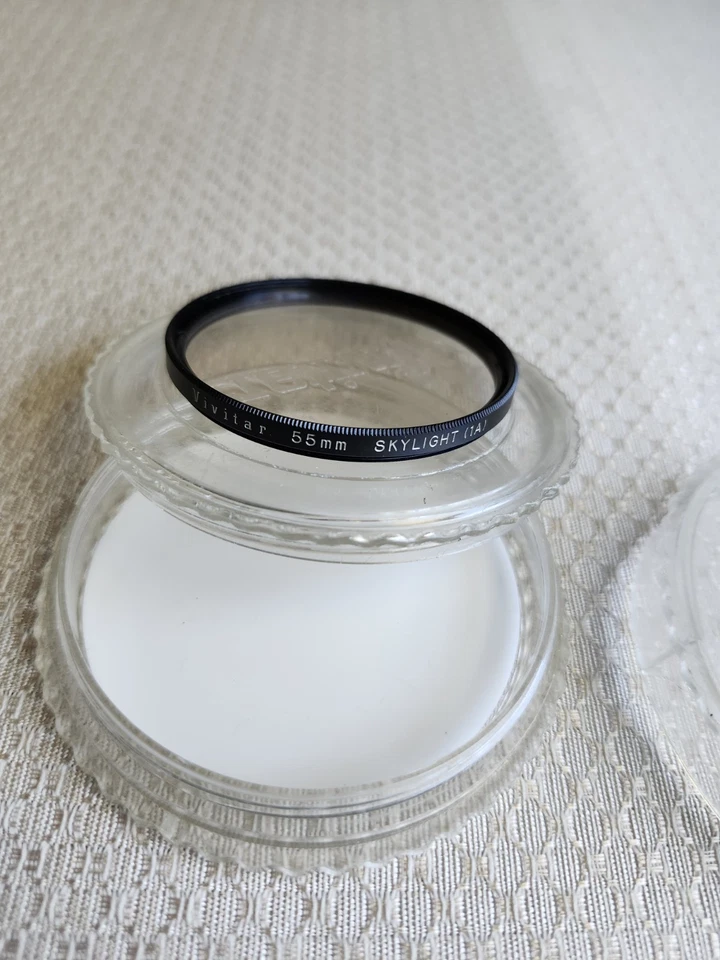 Lot/4 Vivitar Izumar 55mm Filters w/Cases Skylight Polarized +2 Red-No.25 Japan - Image 3 of 4