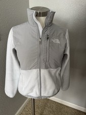 The North Face Denali Fleece Jacket Womens XS Gray White Full Zip