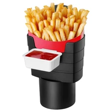 Universal Car SUV French Fry Holder Drink Beverage Fast Food Holder Phone Mount