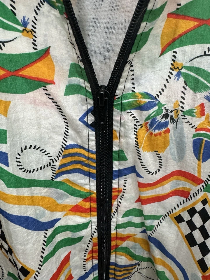 Chaqueta deportiva vintage Adolfo para mujer banderas náuticas medianas Foto 4 de 4