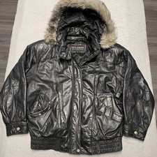Wilsons Leather Jacket Womens Medium Black Re...
