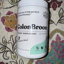 Colon Broom Dietary Supplement Strawberry Flavor 60 Servings Exp:08/2026
