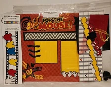 Paper Wizard Premade 2 Page Layout Scrapbook Kit 12x12 For The Mouse & Die Cuts