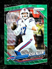 Josh Allen 2025 Panini Prizm Green Wave Prizm Parallel Buffalo Bills #167