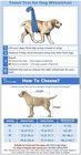 Dog Wheelchair for Back Legs with Upgraded All-Terrain Tires - Xsmall 11-18#s — photo 3