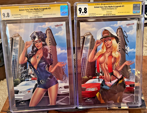 GRIMM FAIRY TALES MYTHS & LEGENDS #21 Set of 2 Chatzoudis signed CGC SS 9.8