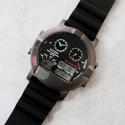 agete 腕時計 CITIZEN ANA DIGI TEMP WATCH black Japan 250 Limited edition JG0074