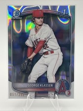 2025 Bowman Chrome GEORGE KLASSEN 1st Silver Lava Refractor /399 #BCP-63 Angels