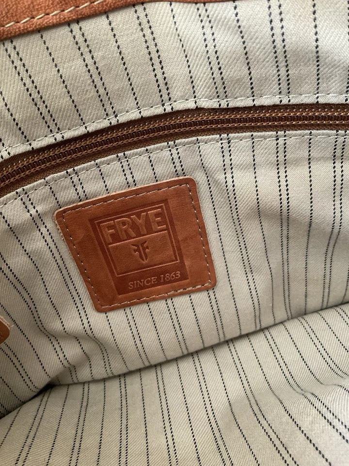 Bolso/cartera de cuero coñac antiguo envejecido Frye Campus precio de venta sugerido por el fabricante 388 USD Foto 3 de 4