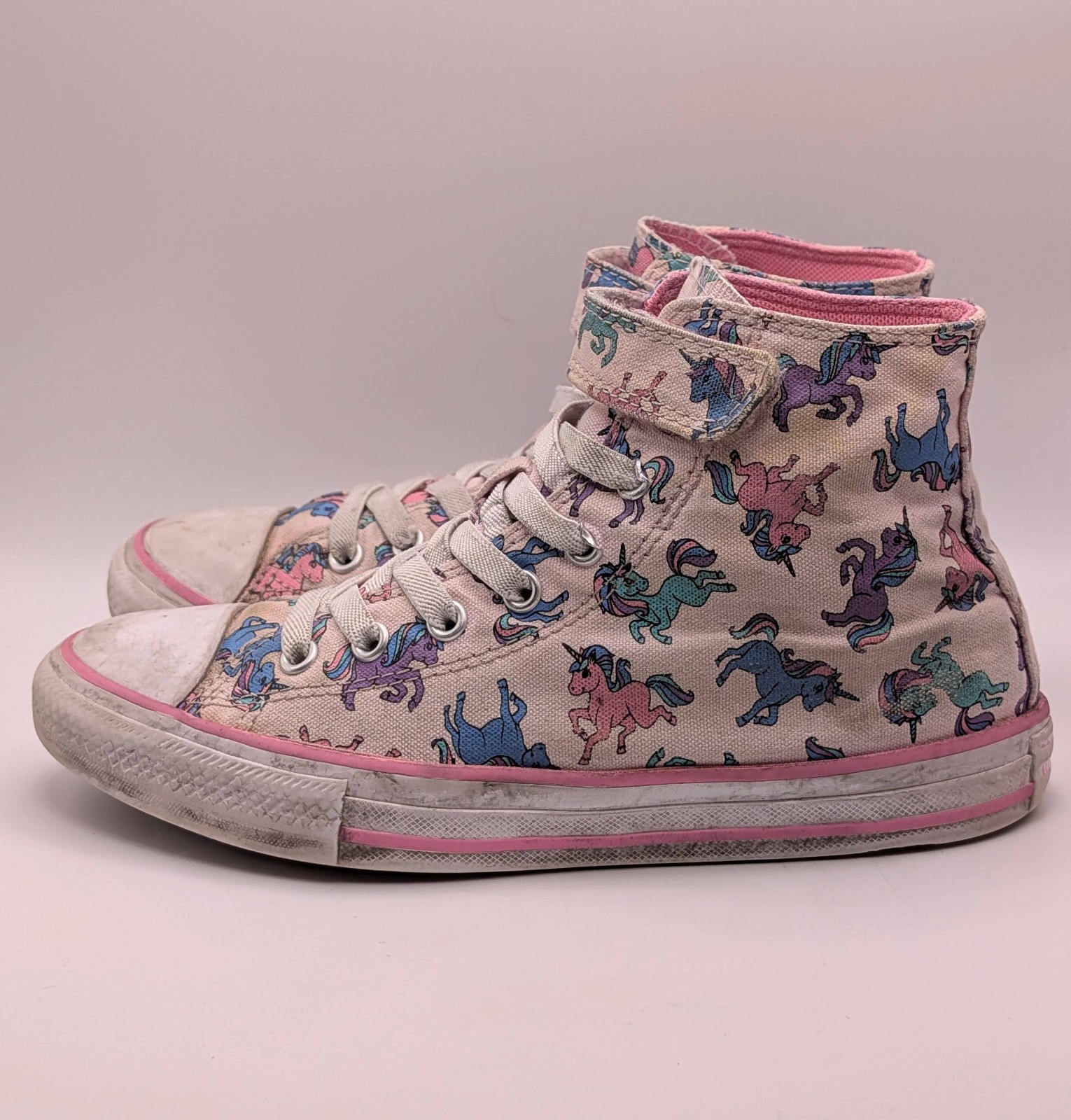 Converse Chuck Taylor All Star High Top Unicorn Sneakers Youth Size 3 Kids Girls thumbnail 4