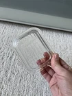 Vintage PYREX White Milk Glass Refrigerator Dish Replacement Lid 501-B 1 1/2