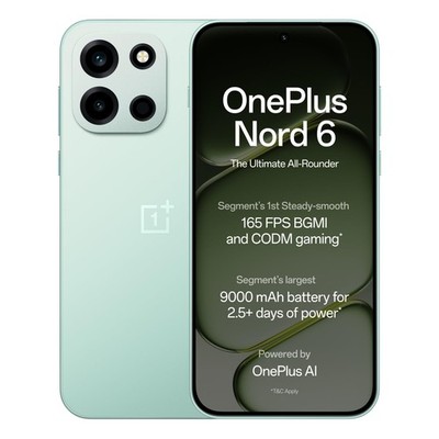 OnePlus Nord 6 (8GB + 256GB Grün) Snapdragon 8s Gen 4 NFC Global Version.
