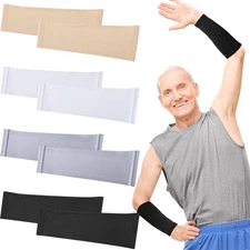 Eurzom 4 Pairs Skin Protection Sleeve for Arm Breathable Forearm Protector... 