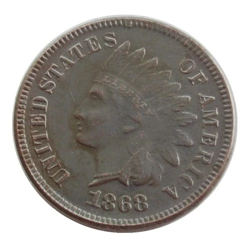 1868 Indian Head Penny Extremely Fine --As shown in the figure