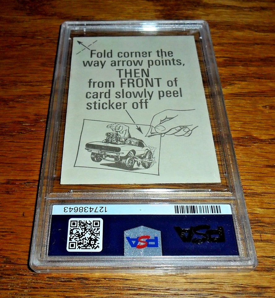 1973 FABULOUS ODD RODS ODDER REISSUE #62 WATERED DOWN FIRE TRUCK PSA 10 GEM MINT - Image 2 of 2