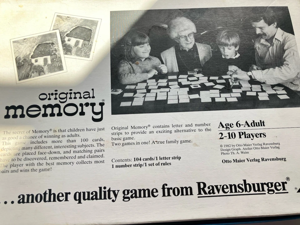 Vintage Original Memory Game 1982 6+ Ravensburger Complete Matching - Image 4 of 4