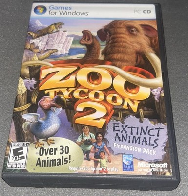 ZOO TYCOON 2 Extinct Animals PC~UNTESTED~#J112