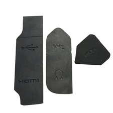 3pcs/Lots for Canon EOS R USB Leather Side Cover USB Leather Left Rubber