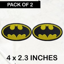 2Pcs DC Comics Superhero Batman Logo Iron On ...