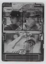 2008 Prospects Plus Printing Plate Black 1/1 James Leverton Justin Bristow 4f5