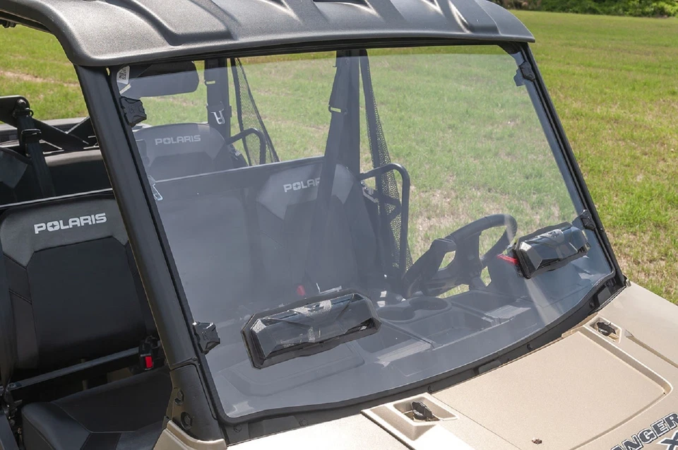 Parabrisas Seizmik Poly Ventilado 2013-up Polaris Ranger tamaño completo | 50-50225KIT Foto 2 de 4