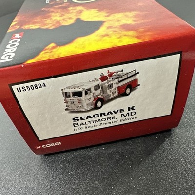 Miniature Corgi 1/50 – Camion De Pompier Seagrave K – Baltimore County MD – Fire Heroes