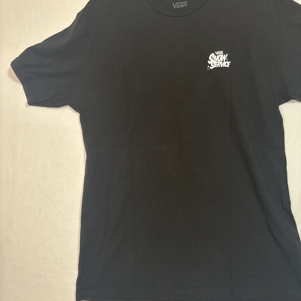 Vans Snow Service T Shirt  Logo Black /White Size Medium