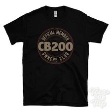 OFFICIAL MEMBER CB200 OWNERS CLUB T-SHIRT motorcycle biker gift retro logo