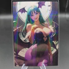 Morrigan Aensland Street Fighther Anime Waifu Card Doujin ACG Goddess Holo