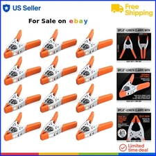 12-Piece Steel Spring Clamps 6 Inch Heavy Duty Multi-Purpose Fastening
