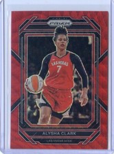 2023 Panini Prizm WNBA Ruby Wave NO. 55 Alysha Clark - Las Vegas Aces