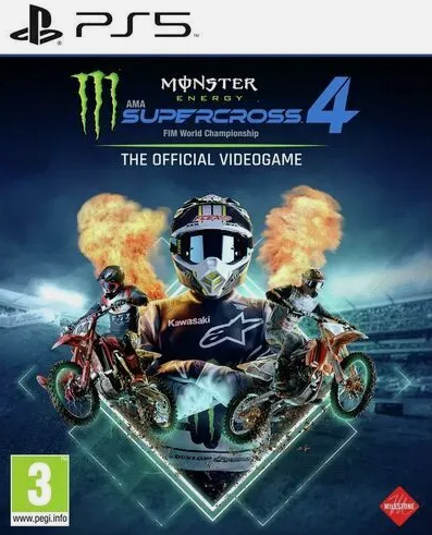 PS5 MONSTER SUPERCROSS THE OFFICIAL GAME 4 USED, FREE UK P&P, USED GAME