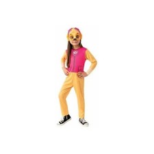 NUEVO CON ETIQUETAS Paw Patrol Skye Disfraz de Halloween Niñas XS 3-4 Mono Máscara Rosa Rubí