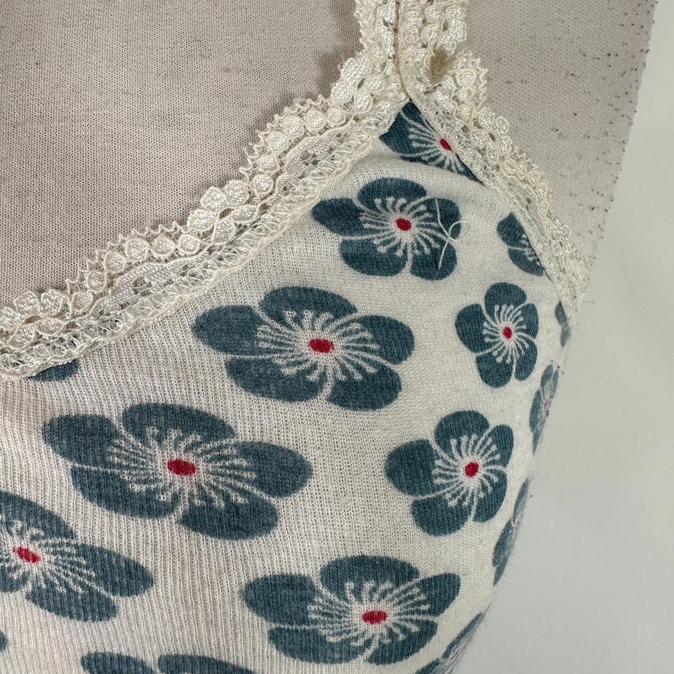 Nueva Camiseta sin mangas vintage Y2K Hollister para mujer junior con ribete de encaje camisola coqueta delgada Foto 4 de 4