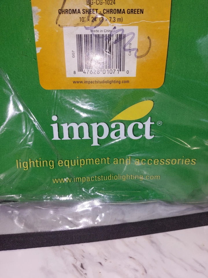 Photography & Video  Green Screen Back Ground Impact Muslin Background 10 x 24 - Image 3 of 4