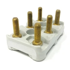 Terminal Block, 6 Posts, 25A, 56 x 36 mm, P/N: 407G