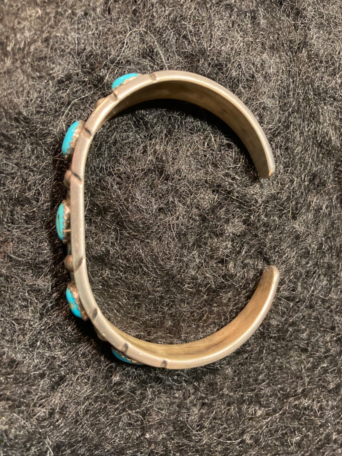Turquoise & Sterling Silver Cuff Bracelet by Paul Largo (Navajo) eBay