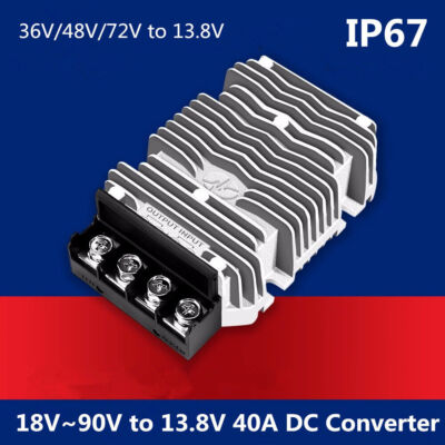 Power Module 18v 36V/48V/72V to 13.8V 40A 552W Bucker Vehicle Power Module 18V~90V TO 13 ...