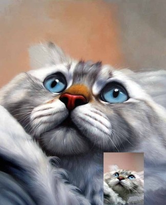 custom portrait painting from Photo, Hand Painted with oil on canvas